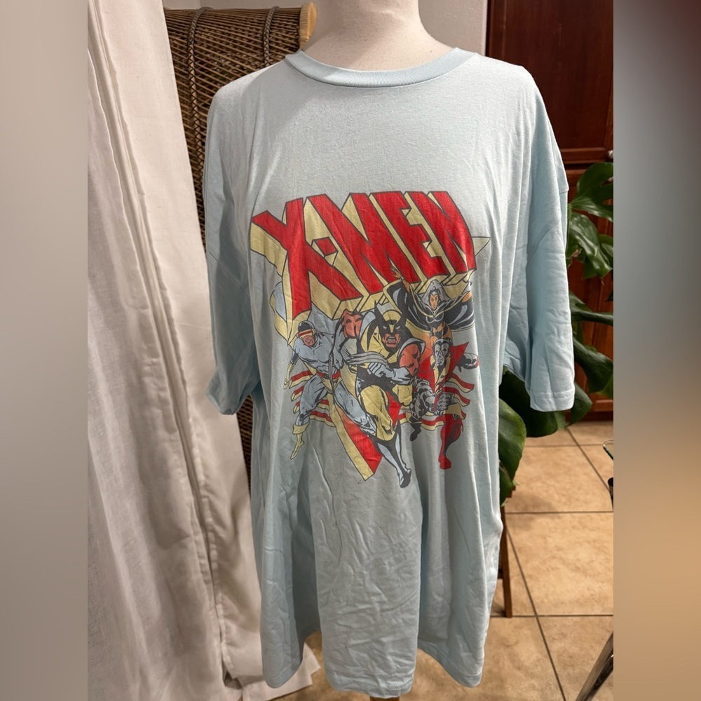 X-Men Light Blue‎ Graphic T-Shirt marvel Disney Disneyland